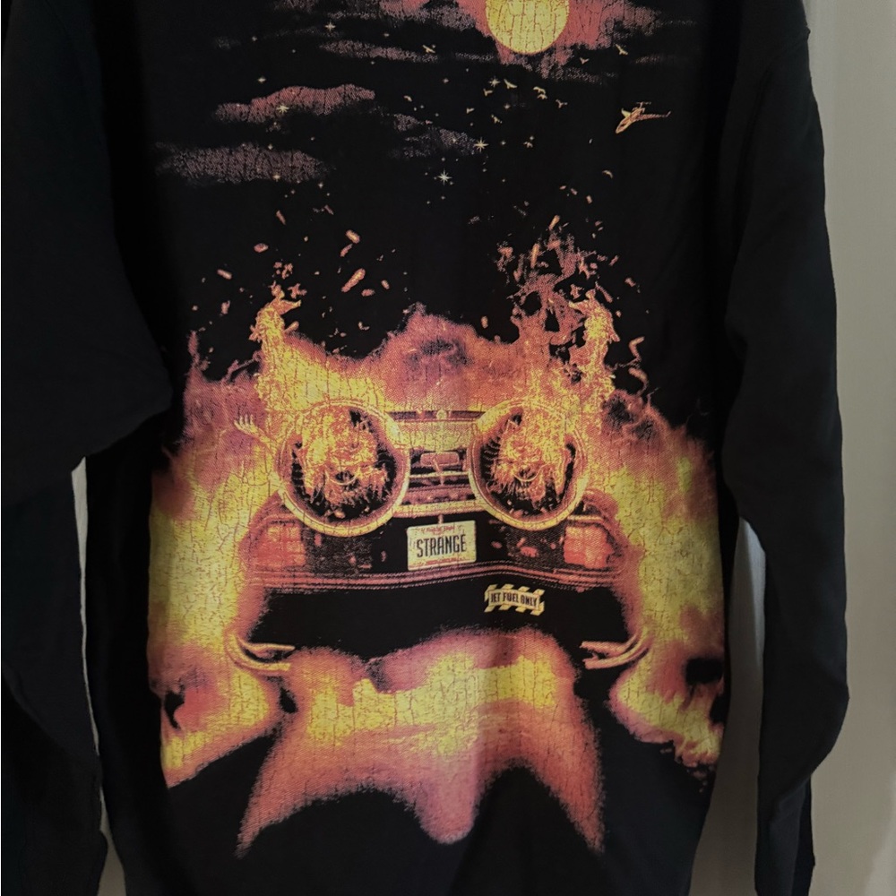 STRANGE Jet Engine Car Hoodie size L - Picture 4 of 10